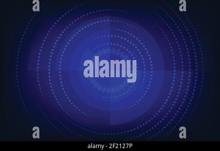 Abstract blue technology square style of interface pattern template. Circle style with overlapping design background. illustration vector Stock Vector