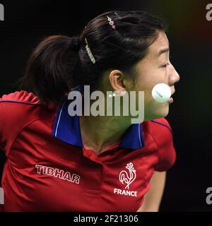 France's Xue Li competes during the Olympic Games RIO 2016, Table Tennis, on August 7, 2016, in Rio, Brazil - Photo Philippe Millereau / KMSP / DPPI Stock Photo