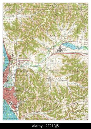 La Crosse, Wisconsin, map 1963, 1:62500, United States of America by Timeless Maps, data U.S. Geological Survey Stock Photo