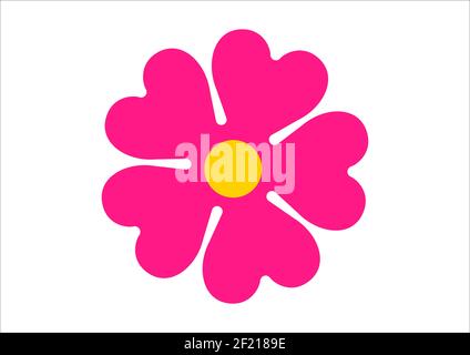 Primula logo flag, Italian symbol of the vaccination campaign, vector illustration Stock Vector