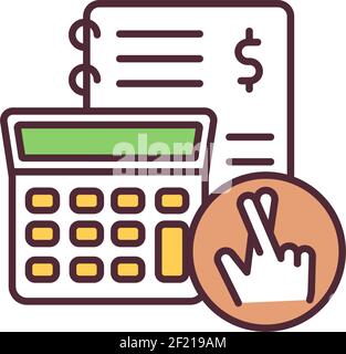 Corporate fraud RGB color icon Stock Vector