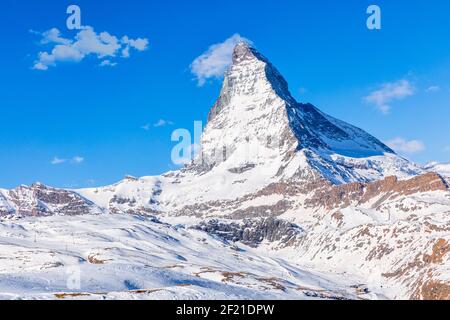 Matterhorn, Zermatt, Valais, Switzerland Stock Photo