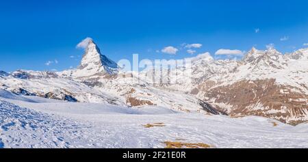Matterhorn, Zermatt, Valais, Switzerland Stock Photo