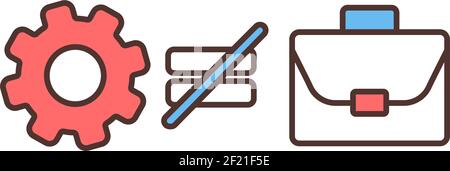 Structural unemployment RGB color icon Stock Vector
