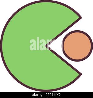 Shareholding RGB color icon Stock Vector