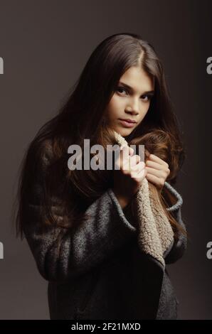 Modeling a new look Stock Photo - Alamy