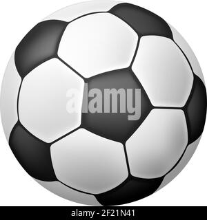Soccer ball icon over white background vector illustration Stock Vector ...