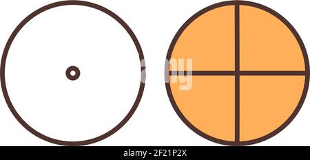 Personal goals setting RGB color icon Stock Vector