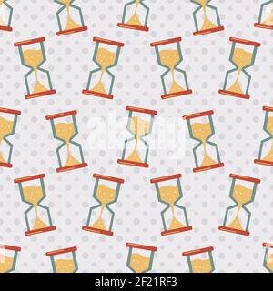 hourglass seamless pattern vector illustration Stock Vector
