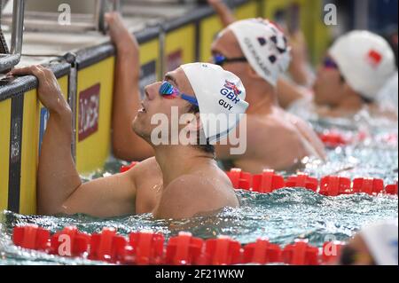 James Guy (GBR) competes on Men's 200 m Freestyle during the Fina World Cup Airweave of swimming 2016, at L'Odyssée, in Chartres, France, on August 26-27, 2016 - Photo Stephane Kempinaire / KMSP / DPPI Stock Photo