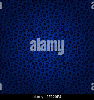 Vector Leo Seamless Blue Background on Blue Stock Vector