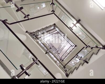 Modern building staircase Stock Photo