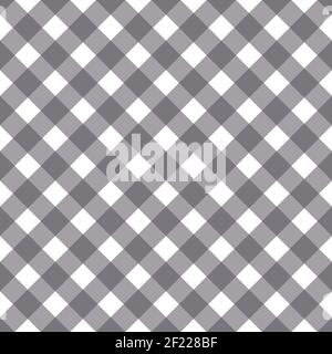 diagonal gingham seamless pattern vector illustration Stock Vector