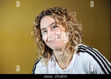 AMY WILLIAMS  who won a gold medal in the Bob Skeleton at the winter olympics 2010. PICTURE DAVID ASHDOWN Stock Photo