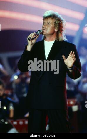 Berlin ist Musik, Eröffnungsshow auf der IFA in Berlin, Deutschland 1989, Stargast: Heldentenor Peter Hofmann Stock Photo