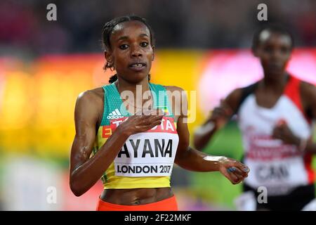 Almaz Ayana (ETH) win the gold medal in 10000 Metres Women during the Athletics World Championships 2017, at Olympic Stadium, in London, United Kingdom, Day 2, on August 5th, 2017 - Photo Julien Crosnier / KMSP / DPPI Stock Photo