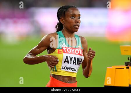 Almaz Ayana (ETH) win the gold medal in 10000 Metres Women during the Athletics World Championships 2017, at Olympic Stadium, in London, United Kingdom, Day 2, on August 5th, 2017 - Photo Julien Crosnier / KMSP / DPPI Stock Photo