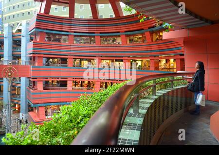 Canal City Hakata  is a shopping and entertainment complex in Fukuoka city. Japan Stock Photo