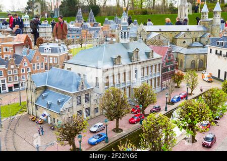 Madurodam, miniature park and tourist attraction in Hague, Netherlands Stock Photo