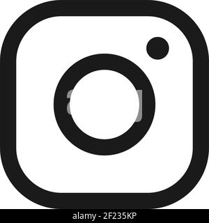 Camera lens icon. Social media sign isolated on white background. Vector EPS 10 Stock Vector