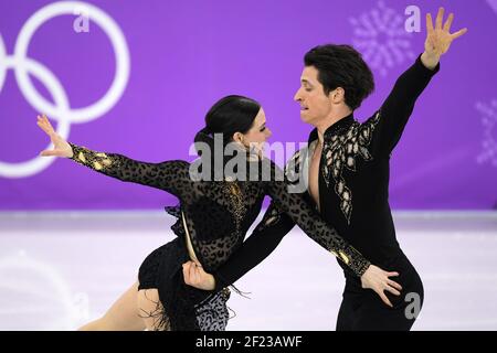 Tessa Virtue and Scott Moir (Can) during the XXIII Winter Olympic Games Pyeongchang 2018, Figure Skating, Ice Dance Short program, on February 19, 2018, at Gangneung Ice Arena in Pyeongchang, South Korea - Photo Philippe Millereau / KMSP / DPPI Stock Photo