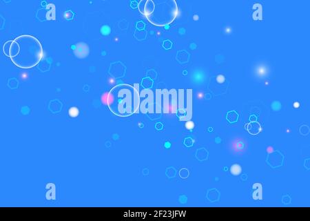 Scientific molecule background with flow waves for medicine, science, technology, chemistry. Wallpaper or banner with a DNA molecules. Geometric Stock Photo