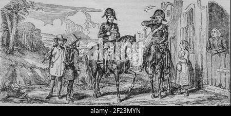 le gendarme, les français peints par eux-memes,eiteur n.j. philippart 1861 Stock Photo