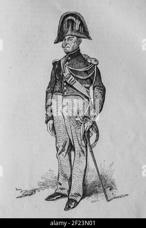 le gendarme, les français peints par eux-memes,eiteur n.j. philippart 1861 Stock Photo