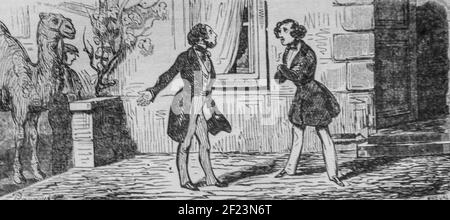 ll'usurier, es français peints par eux-memes,eiteur n.j. philippart 1861 Stock Photo