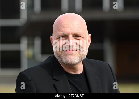 Kassel, Germany. 10th Mar, 2021. Thorsten Teubl, dance director, photographed in front of the Staatstheater. At an online press conference, the artistic director and the new division heads presented the new concepts from the 2021-22 season. Credit: Uwe Zucchi/dpa/Alamy Live News Stock Photo