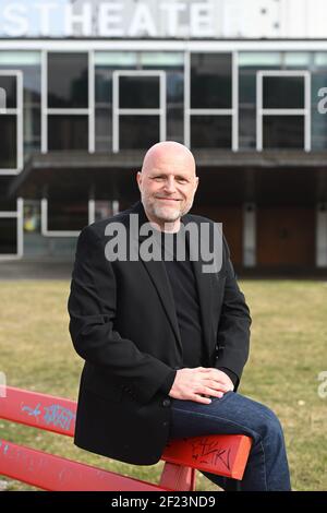 Kassel, Germany. 10th Mar, 2021. Thorsten Teubl, dance director, photographed in front of the Staatstheater. At an online press conference, the artistic director and the new division heads presented the new concepts from the 2021-22 season. Credit: Uwe Zucchi/dpa/Alamy Live News Stock Photo