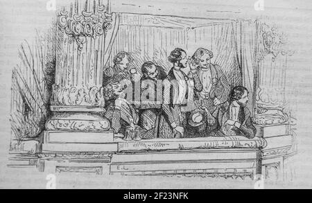 le fat, les français peints par eux-memes,eiteur n.j. philippart 1861 Stock Photo