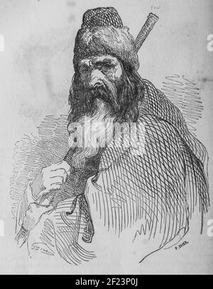 les mendiants, les français peints par eux-memes,eiteur n.j. philippart 1861 Stock Photo