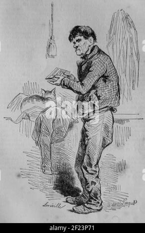 les français peints par eux-memes,eiteur n.j. philippart 1861 Stock Photo