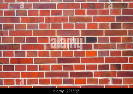 Background from a clean red brick wall Stock Photo