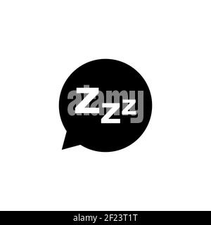 Sleep icon isolated on white background. Zzz sleep symbol. Vector EPS 10 Stock Vector