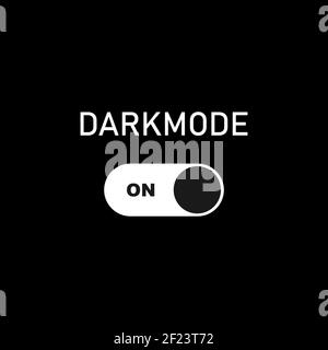Turn on dark mode. Dark theme on your device or site. Dark Mode Toggle Switch. Vector EPS 10 Stock Vector