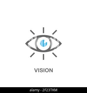 Vision symbol sign in simple style on a white background. Vector EPS 10 Stock Vector