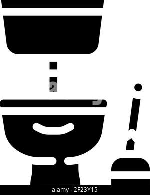 Plumbing installation black glyph icon Stock Vector Image & Art - Alamy