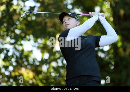 Morgan Pressel (Usa) competes during the practice round of LPGA Evian Championship 2018, Day 2, at Evian Resort Golf Club, in Evian-Les-Bains, France, on September 11, 2018, Photo Philippe Millereau / KMSP / DPPI Stock Photo