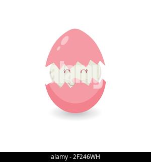 Have Yourself a Very Happy Easter Easter Bunny Ears Vector illustration. Stock Vector