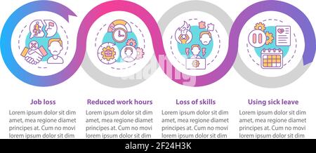 Remote working vector infographic template Stock Vector