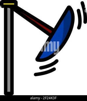 Boat The Carousel Icon. Editable Outline With Color Fill Design. Vector Illustration. Stock Vector