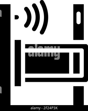sensor on shelves glyph icon vector illustration Stock Vector Image ...