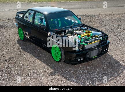 BMW E30 3 Series based drift car Stock Photo