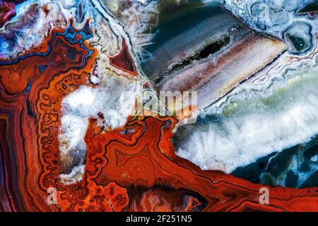 Close-up of a Polished Stone Stock Photo
