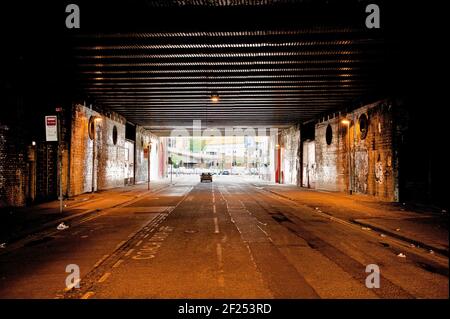 Greengate Arches - former bus station 2010, Greengate, Salford, Manchester Stock Photo