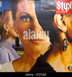 BELGRADE, SERBIA - OCTOBER 23, 2019: Cover of vinyl album Pieces of Eight by Styx. It is their eight studio album released at September 1, 1978 Stock Photo