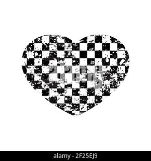 Heart sport flag background Stock Vector