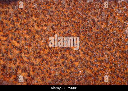 Completely Rusty Metal Plate Background Stock Photo